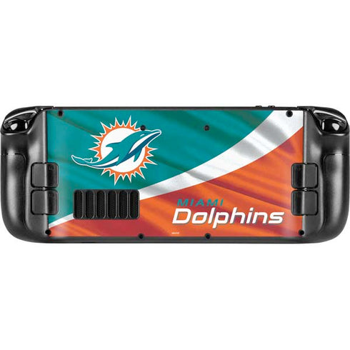 NFL Miami Dolphins Steam Deck Handheld Gaming Computer Skin